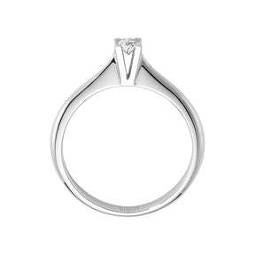 Bague solitaire diamant 0,12 carat