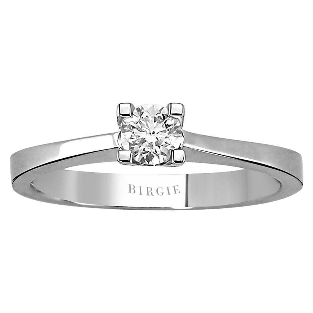 Bague solitaire diamant 0,31 carat