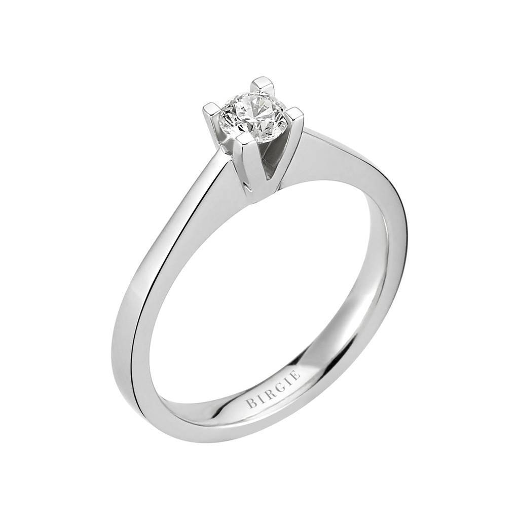 Bague solitaire diamant 0,31 carat