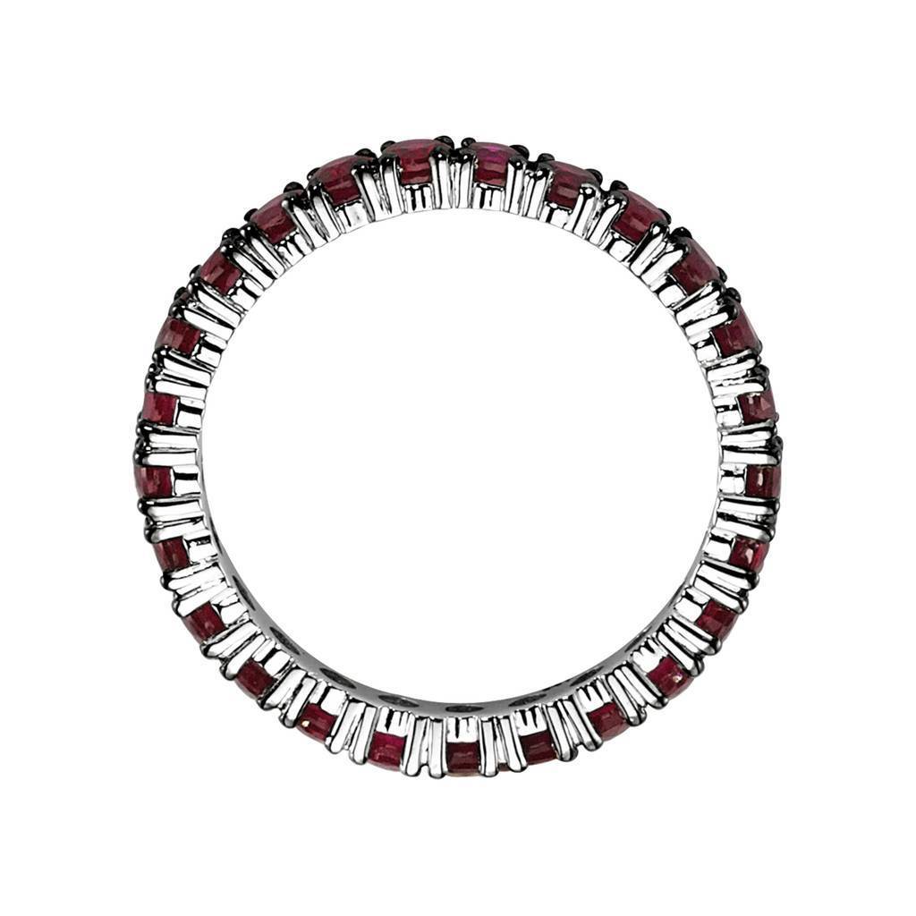Bague d'éternité rubis pleine bande