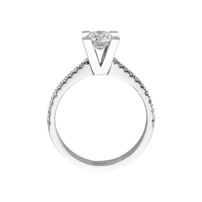 Bague de fiançailles halo de diamants total de 1,01 carat