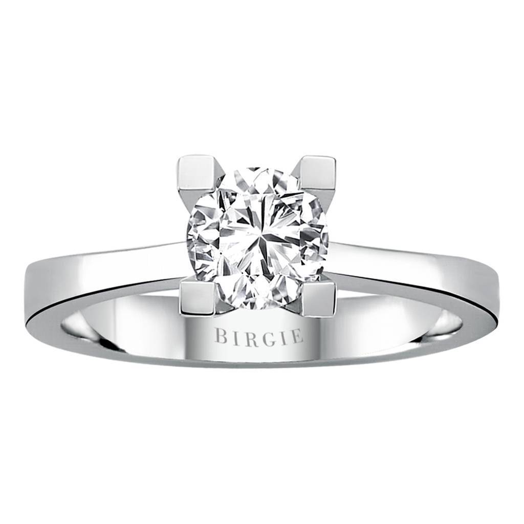 Bague solitaire diamant couleur G 0,33 carat