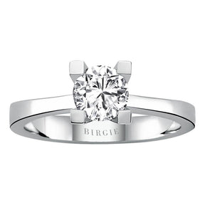 Bague solitaire diamant couleur G 0,33 carat