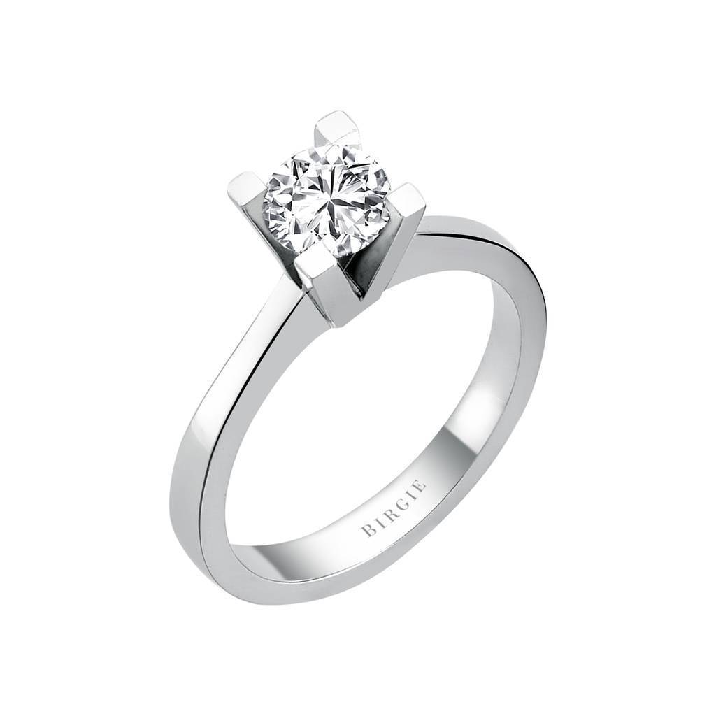 Bague solitaire diamant couleur G 0,33 carat