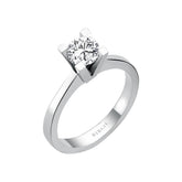 Bague solitaire diamant couleur G 0,33 carat