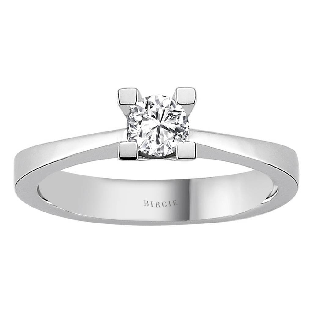 Bague solitaire diamant 0,29 carat