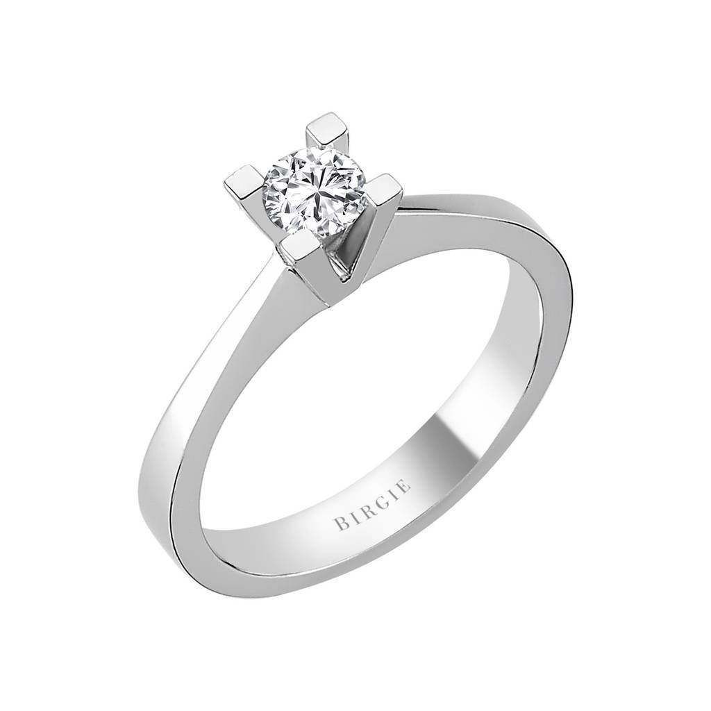 Bague solitaire diamant 0,29 carat