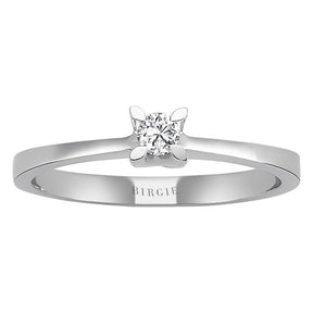 Bague diamant solitaire 0,10 carat