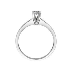 Bague diamant solitaire 0,10 carat