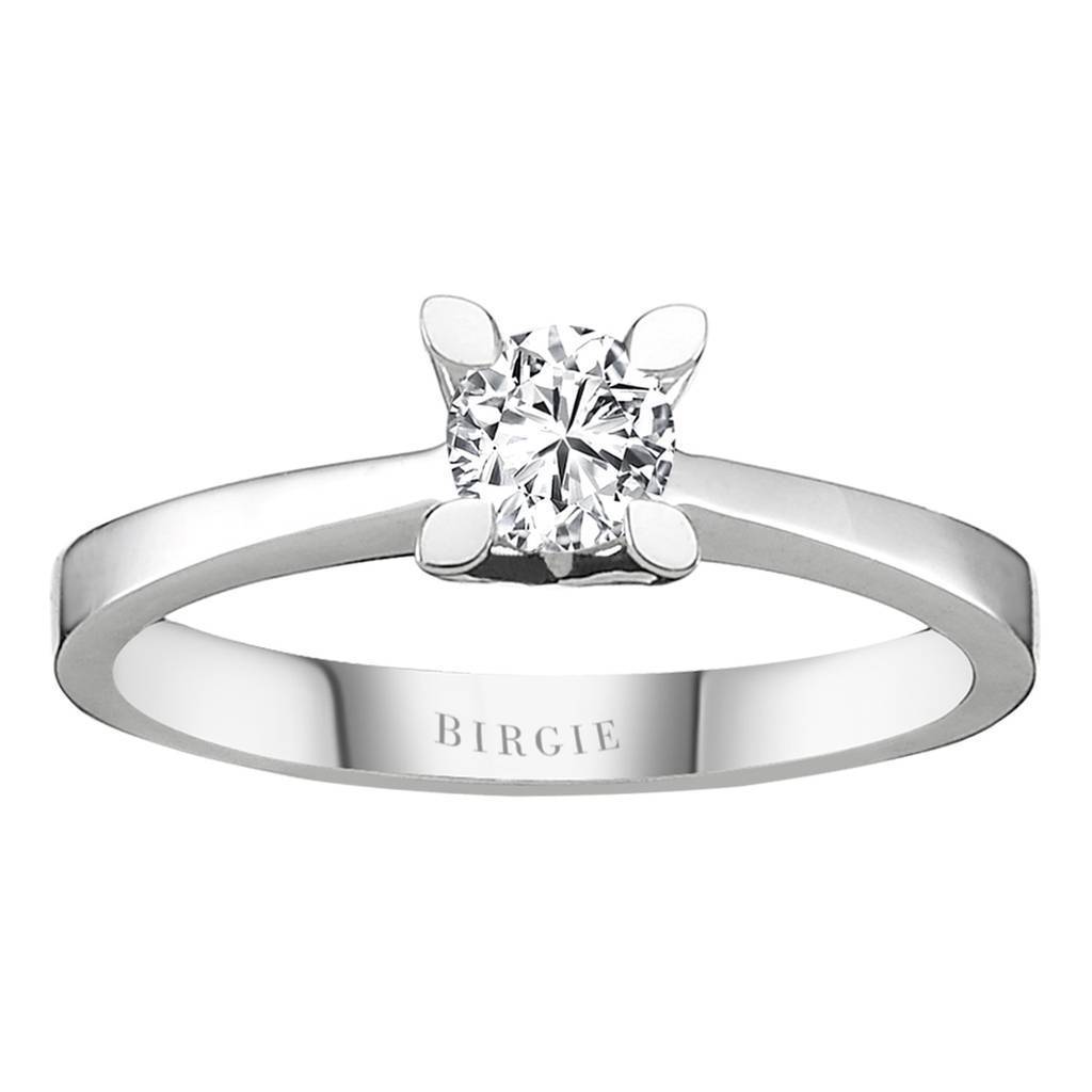 Bague solitaire diamant 0,38 carat