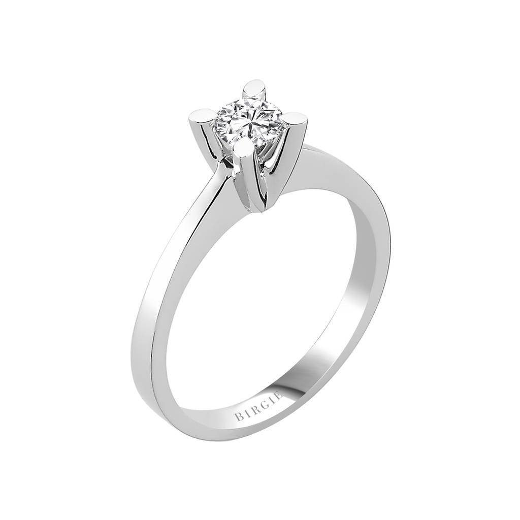Bague solitaire diamant 0,38 carat
