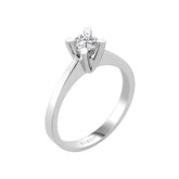 Bague solitaire diamant 0,38 carat