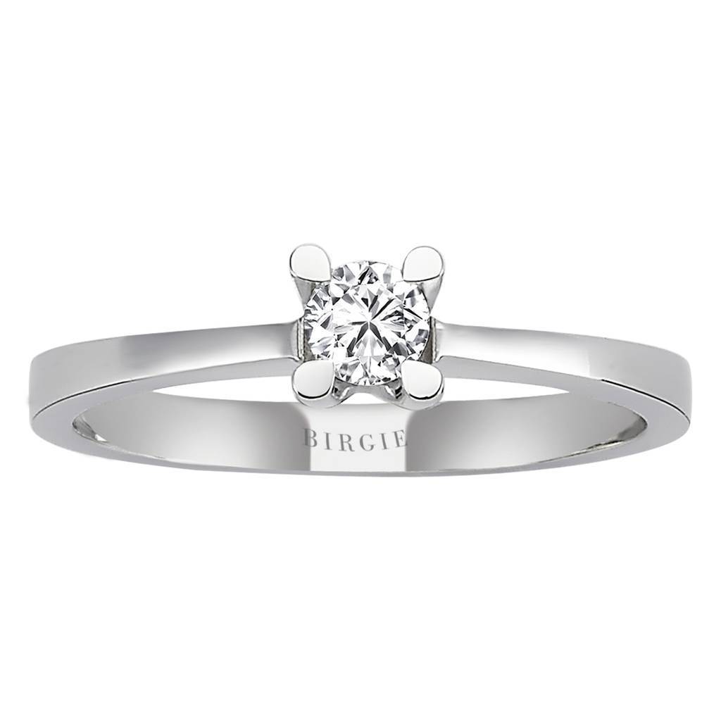 Bague solitaire diamant 0,24 carat