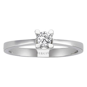 Bague solitaire diamant 0,24 carat