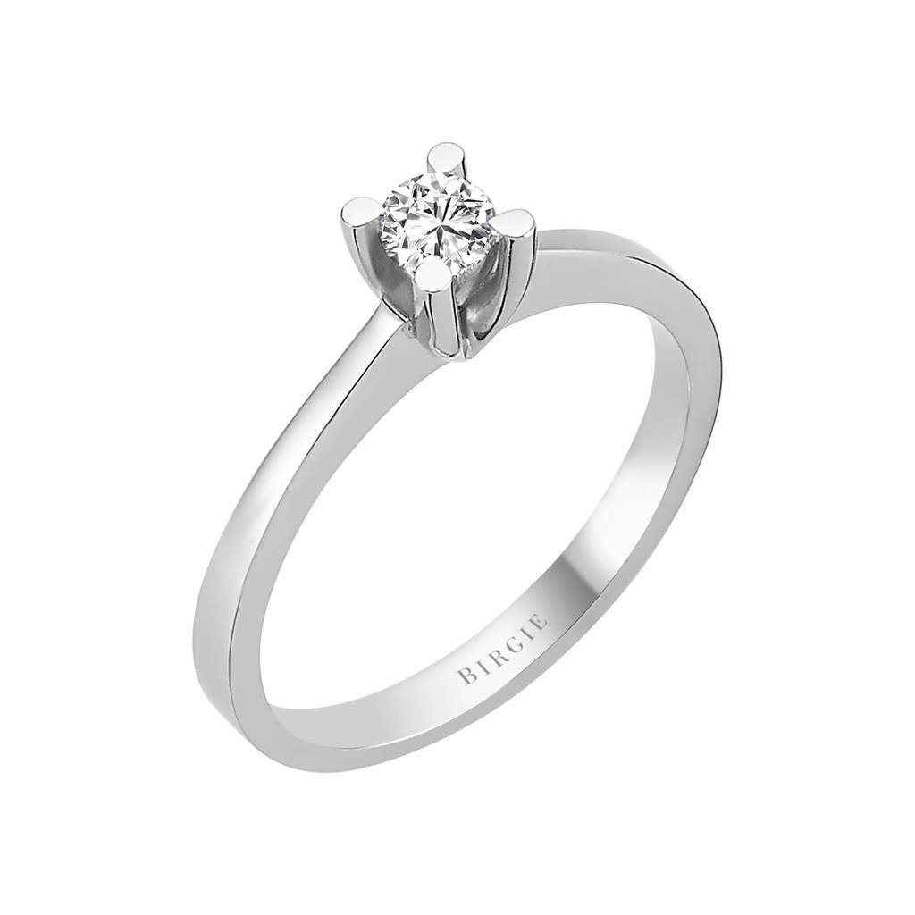 Bague solitaire diamant 0,24 carat