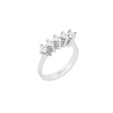 Bague de fiançailles 5 pierres diamant 0,41 carat