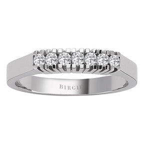 Bague de fiançailles diamant 7 pierres 0,21 carat
