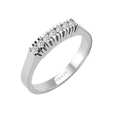 Bague de fiançailles diamant 7 pierres 0,21 carat