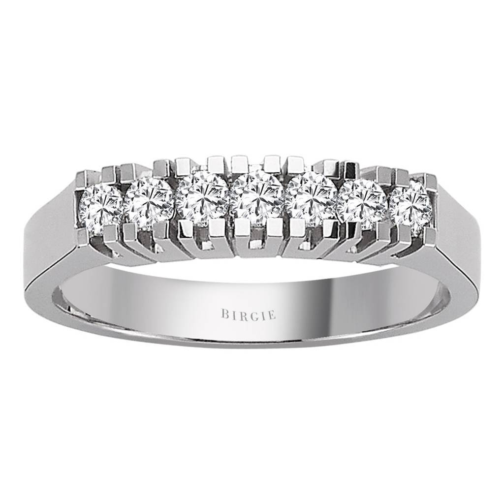 Bague de fiançailles diamant 7 pierres 0,32 carat