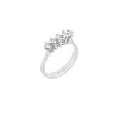 Bague de fiançailles 5 pierres diamant 0,31 carat