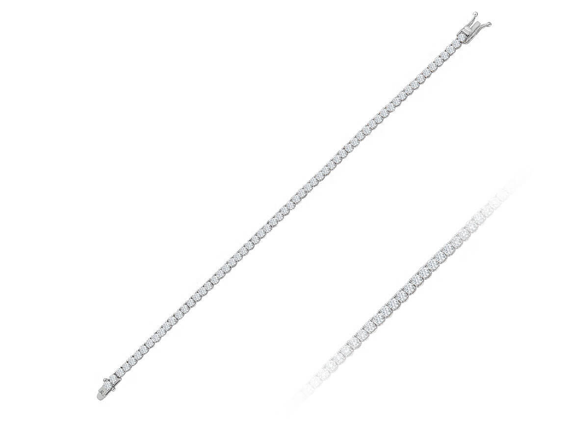 4.20 total carat diamond tennis bracelet