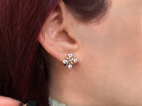 Diamond Quattro Stud Earrings
