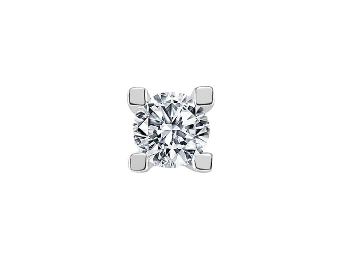 0.26 Carat Diamond Solitaire Men's Stud Earrings