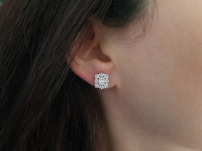 Boucles d'oreilles baguette diamant Vega Star