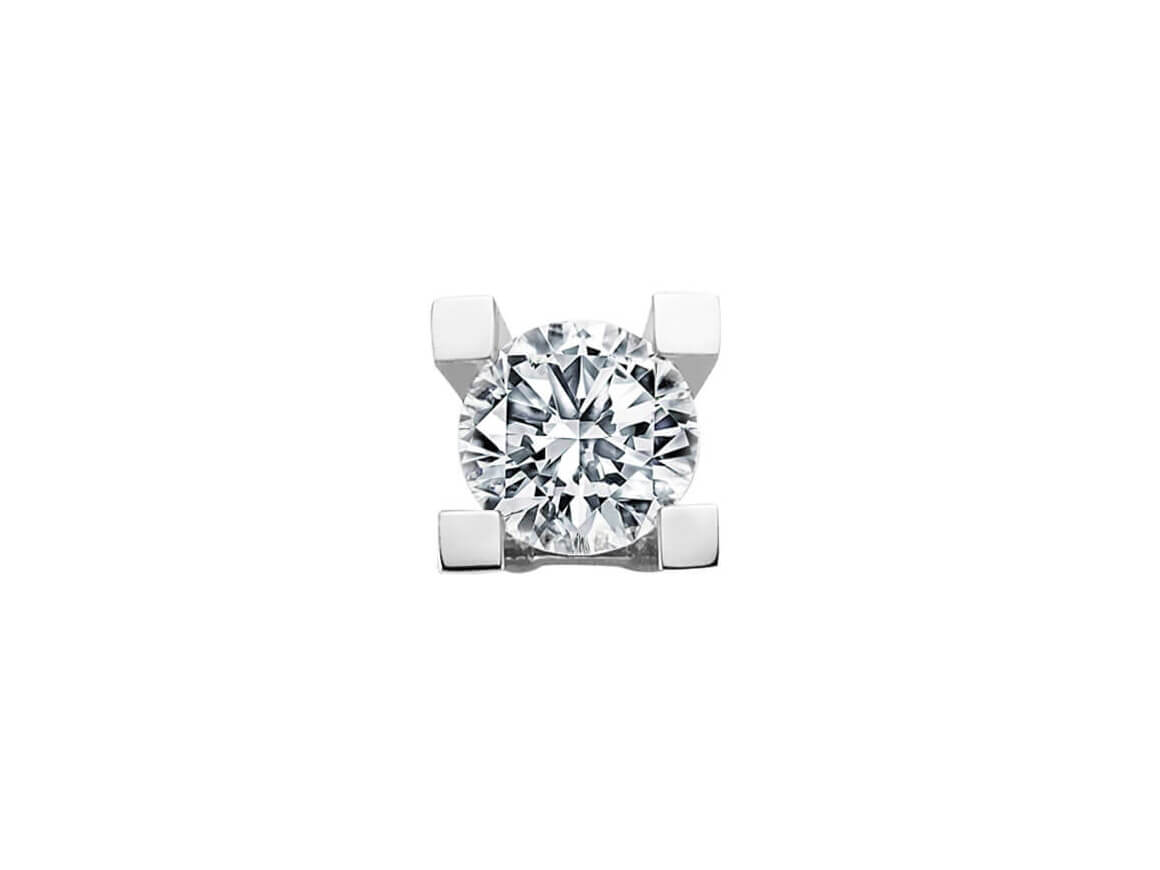 0.38 Carat Diamond Solitaire Men's Stud Earrings