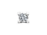 0.38 Carat Diamond Solitaire Men's Stud Earrings