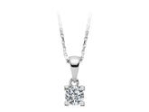 0.27 Carat Diamond Solitaire Necklace