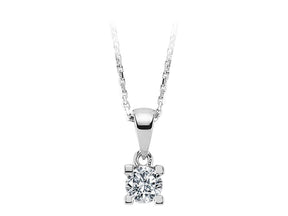 0.27 Carat Diamond Solitaire Necklace