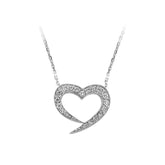 Collier coeur diamant