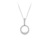 Diamond Love Circle Necklace