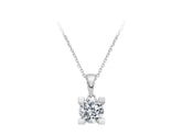 Collier solitaire diamant 0,84 carat