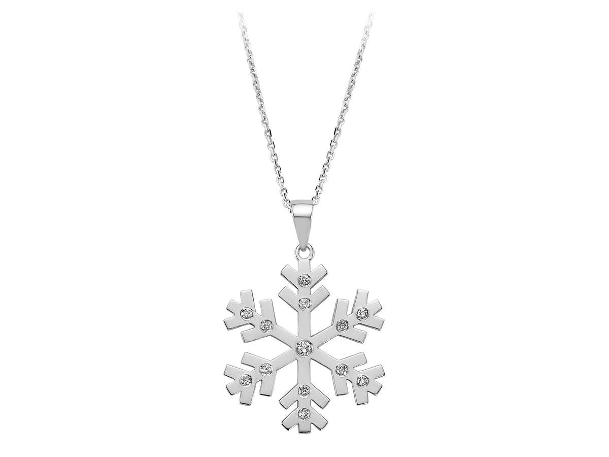 Diamond Snowflake Necklace