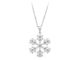 Collier flocon de neige en diamant