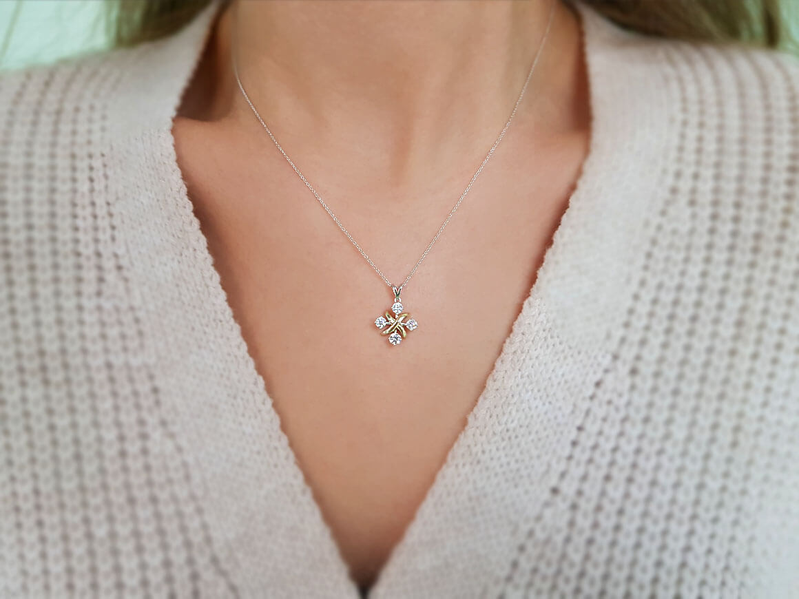 Diamond Quattro Necklace