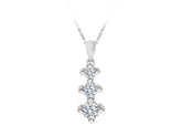 Collier tria diamant 0,23 carat