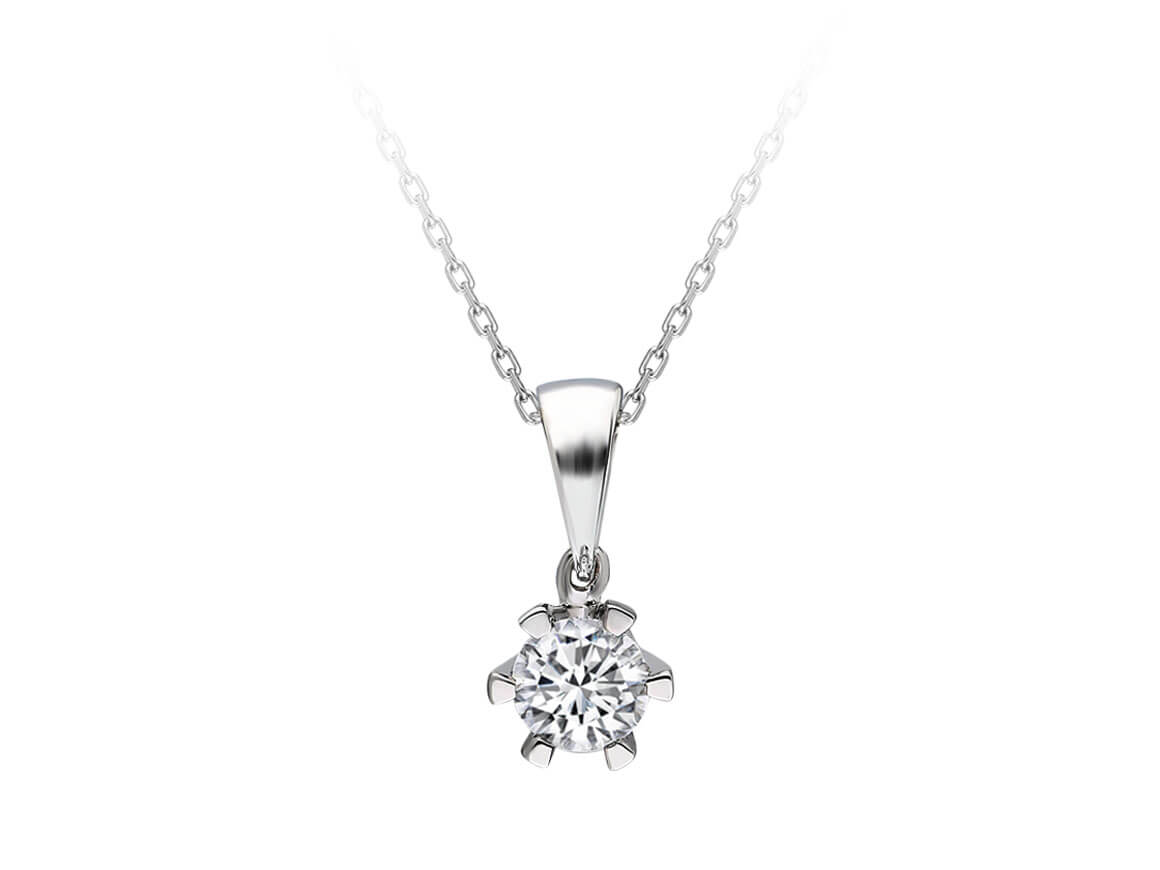 0.50 Carat Diamond Solitaire Necklace