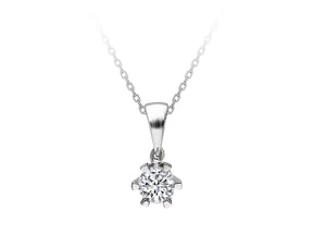 0.50 Carat Diamond Solitaire Necklace