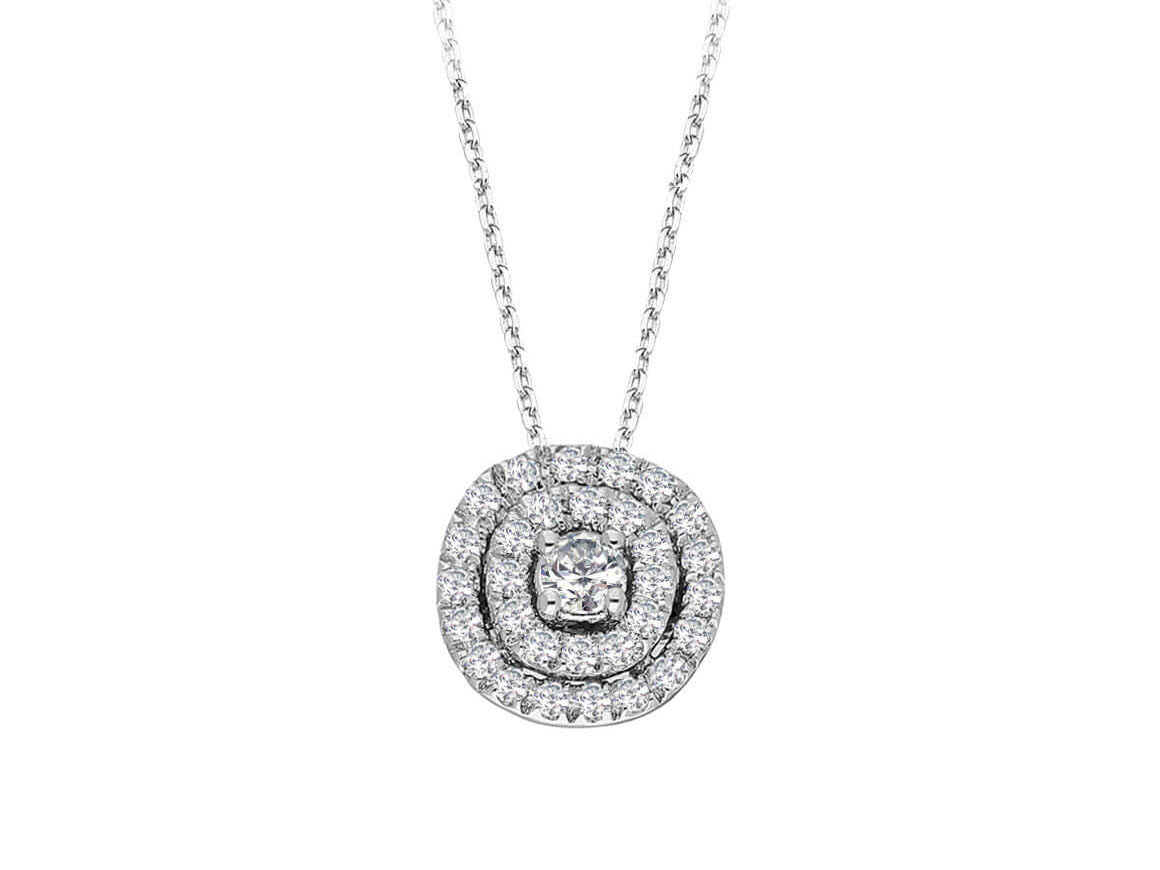 0.25 total carat diamond solitaire necklace