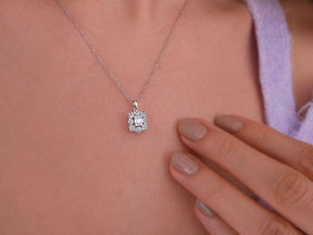 Collier baguette étoile Vega en diamant