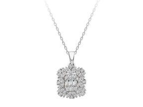Collier baguette étoile Vega en diamant