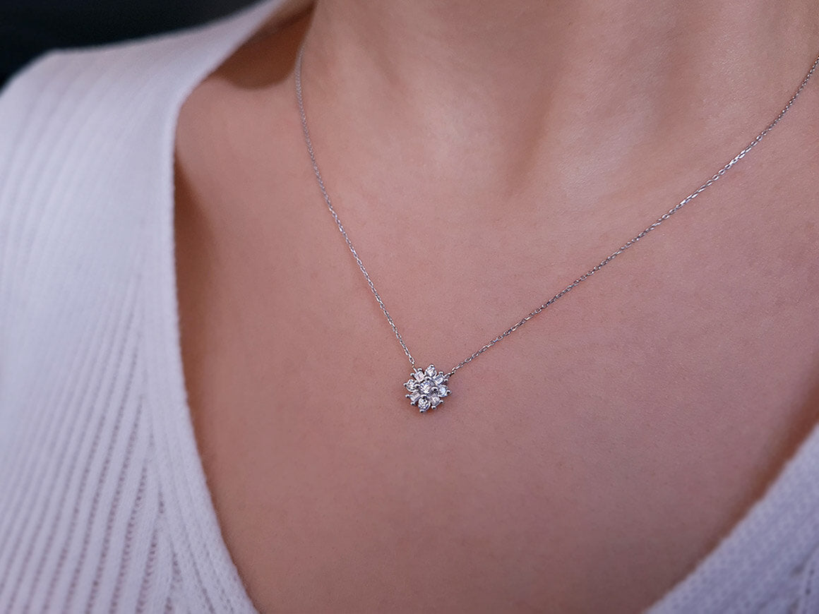 Diamond Capella Star Baguette Necklace