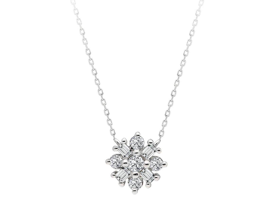 Diamond Capella Star Baguette Necklace