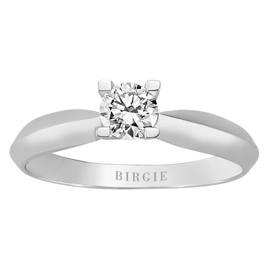Bague solitaire diamant 0,32 carat