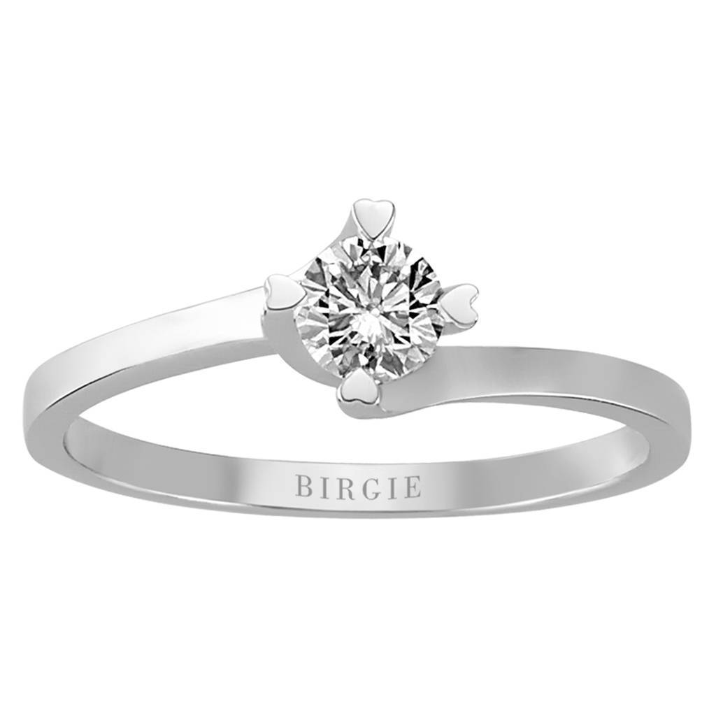 Bague solitaire diamant 0,34 carat