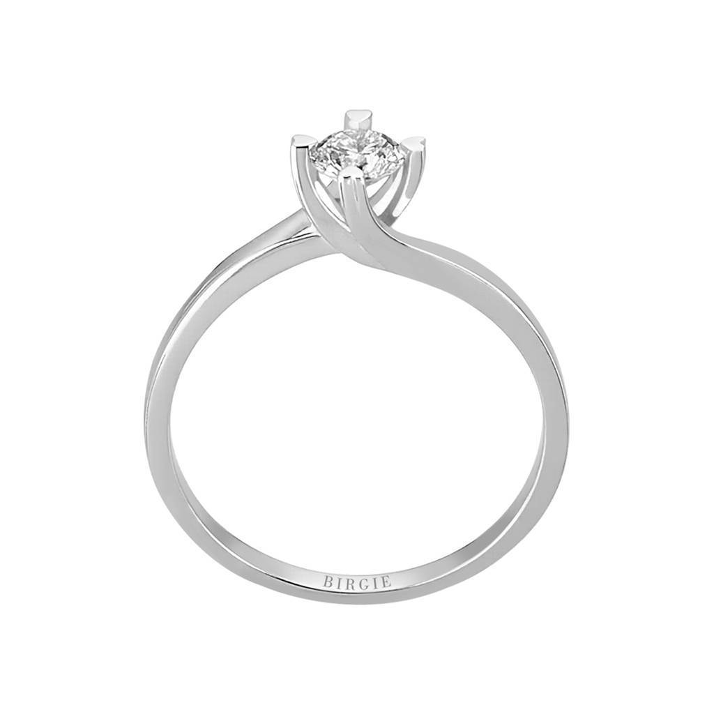 Bague solitaire diamant 0,34 carat