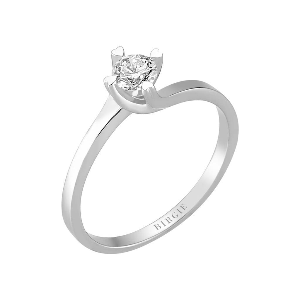 Bague solitaire diamant 0,34 carat